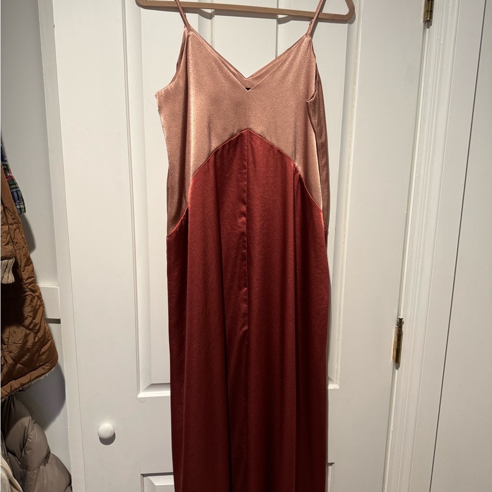 Hatch Women's Maxi Dress in Rose and Burgundy